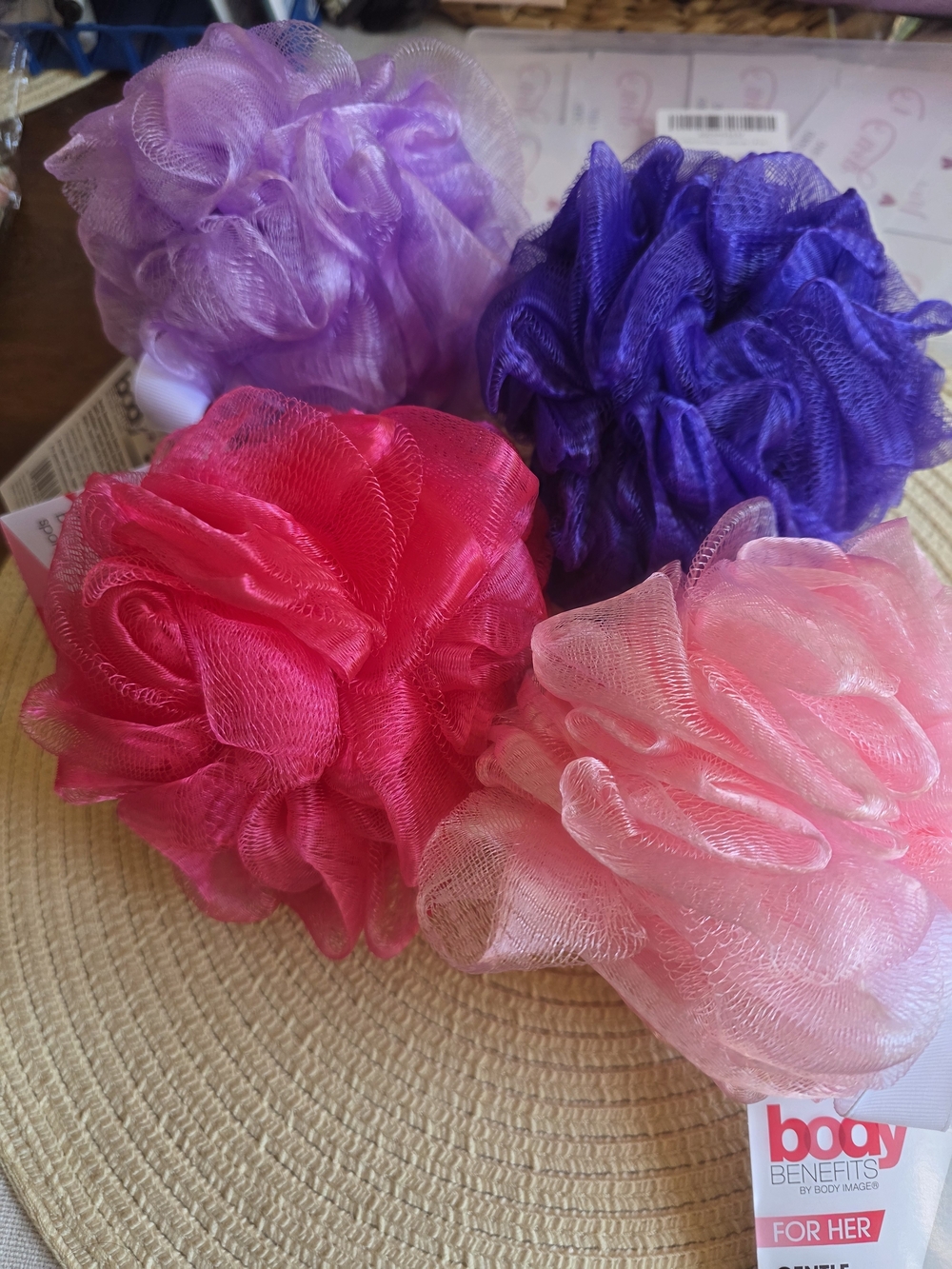 Body Benefits by Body Images Pink & Purple Bath Pouf Set